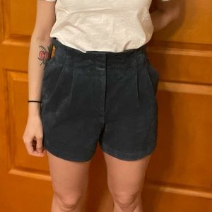 BCBG Paper Bag Waist Faux Suede Shorts (Size S)